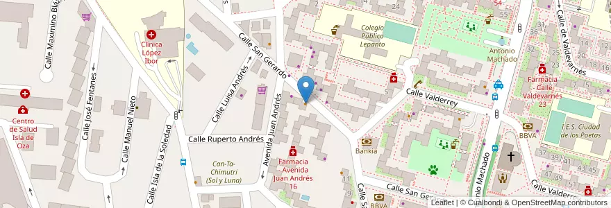 Mapa de ubicacion de Come y caña en إسبانيا, منطقة مدريد, منطقة مدريد, Área Metropolitana De Madrid Y Corredor Del Henares, مدريد.