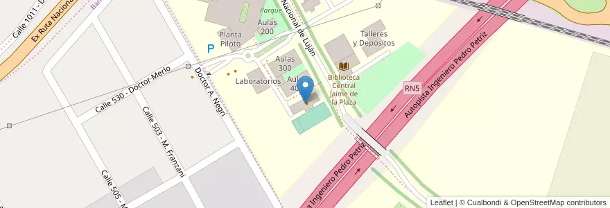 Mapa de ubicacion de Comedor en 阿根廷, 布宜诺斯艾利斯省, Partido De Luján.