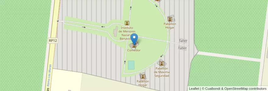 Mapa de ubicacion de Comedor en Argentina, San Juan, Cile, Zonda.