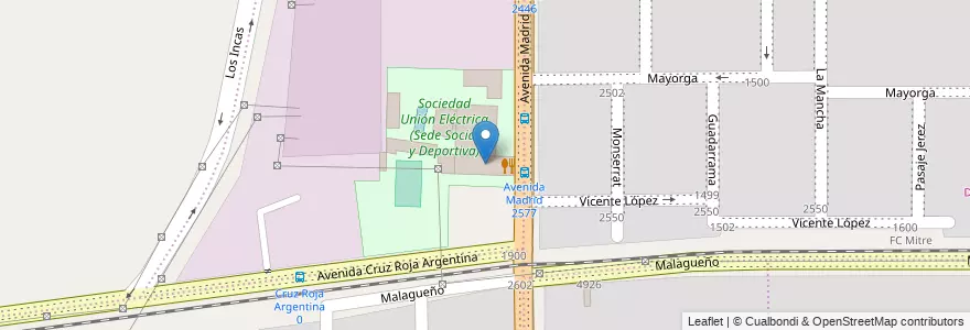 Mapa de ubicacion de Comedor en الأرجنتين, Córdoba, Departamento Capital, Pedanía Capital, Córdoba, Municipio De Córdoba.