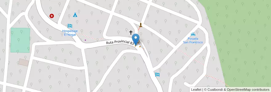 Mapa de ubicacion de Comedor en الأرجنتين, Jujuy, Departamento Valle Grande, Municipio De San Francisco.