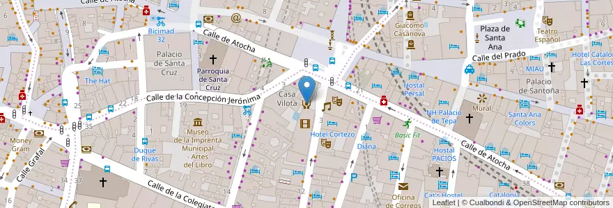 Mapa de ubicacion de Comedor Ave María en 西班牙, Comunidad De Madrid, Comunidad De Madrid, Área Metropolitana De Madrid Y Corredor Del Henares, Madrid.