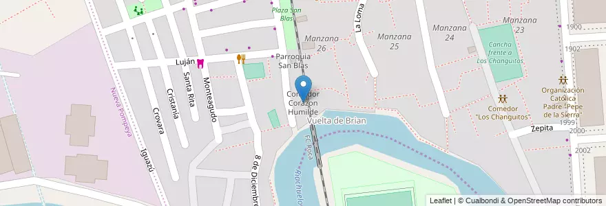 Mapa de ubicacion de Comedor Corazon Humilde, Barracas en Argentinien, Ciudad Autónoma De Buenos Aires, Buenos Aires.