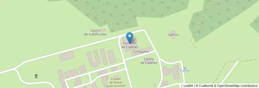 Mapa de ubicacion de Comedor de Cadetes en Аргентина, Буэнос-Айрес, Partido De Berazategui, Pereyra.