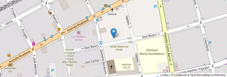 Mapa de ubicacion de Comedor Don Bosco, Almagro en アルゼンチン, Ciudad Autónoma De Buenos Aires, Comuna 5, ブエノスアイレス.