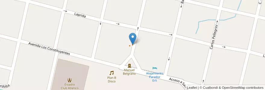 Mapa de ubicacion de Comedor "El Pato" en アルゼンチン, コリエンテス州, Departamento Sauce, Municipio De Sauce.