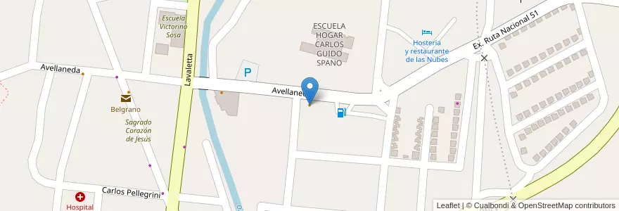 Mapa de ubicacion de Comedor El Rancho en Arjantin, Salta, Los Andes, Municipio De San Antonio De Los Cobres.