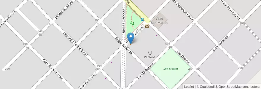 Mapa de ubicacion de Comedor Lo De Pin en Argentinien, Chaco, Departamento Primero De Mayo, Municipio De Margarita Belén, Margarita Belén.