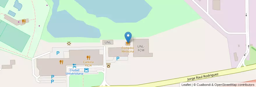 Mapa de ubicacion de Comedor Medicina en Arjantin, Santa Fe, Departamento La Capital, Santa Fe Capital.