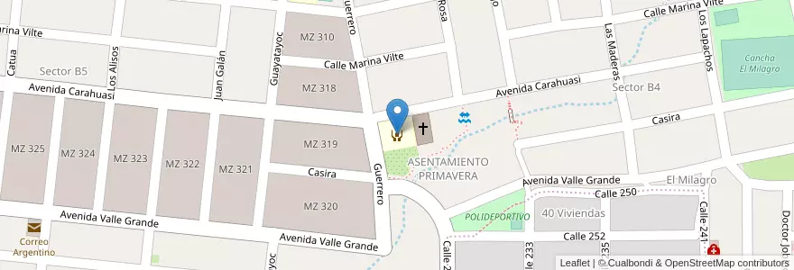 Mapa de ubicacion de Comedor San Antonio en Argentine, Jujuy, Departamento Doctor Manuel Belgrano, Municipio De San Salvador De Jujuy, Alto Comedero.