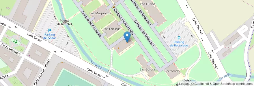 Mapa de ubicacion de Comedor self service Los Nogales en Espanha, Navarra, Navarra, Pamplona/Iruña.