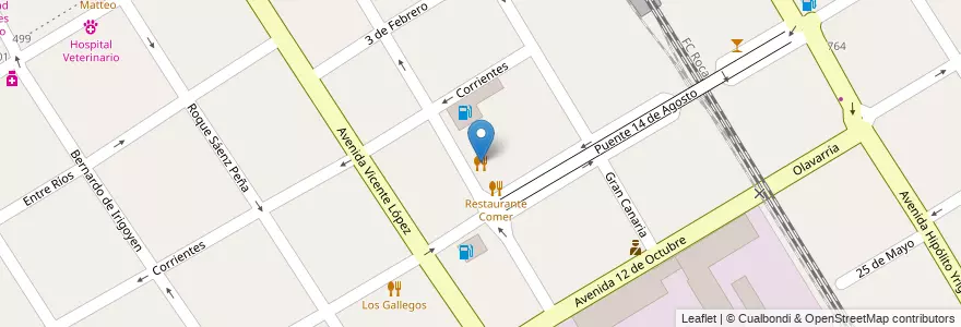 Mapa de ubicacion de Comer en Argentinië, Buenos Aires, Partido De Quilmes, Quilmes.