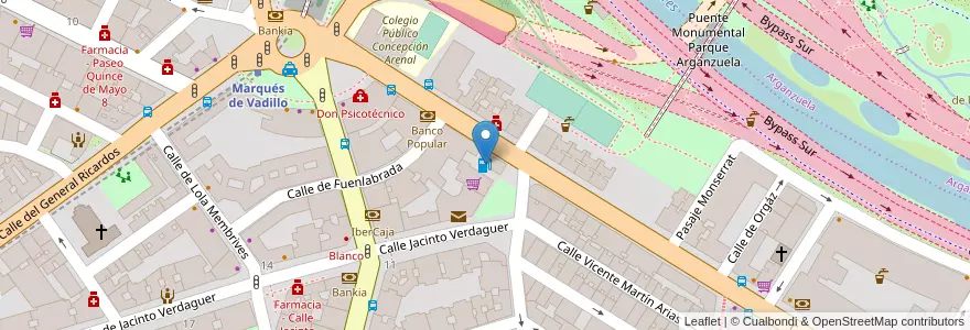 Mapa de ubicacion de Comercial SAMA SA en إسبانيا, منطقة مدريد, منطقة مدريد, Área Metropolitana De Madrid Y Corredor Del Henares, مدريد.