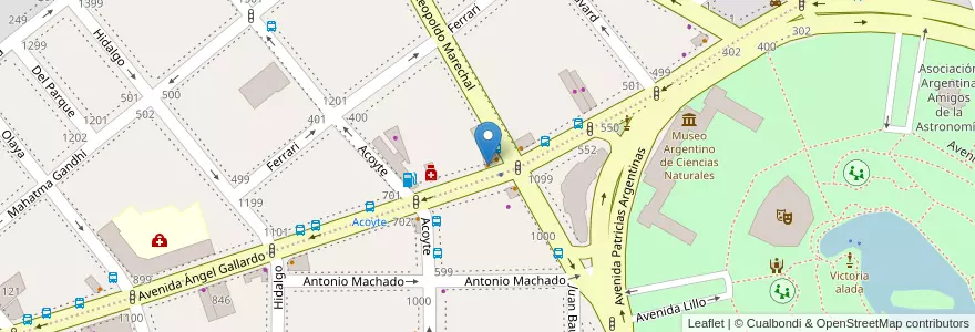 Mapa de ubicacion de Comidas para Llevar Los Chanchitos, Villa Crespo en الأرجنتين, Ciudad Autónoma De Buenos Aires, Buenos Aires, Comuna 6.