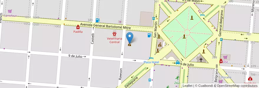 Mapa de ubicacion de Comisaría 1 en Argentinië, Buenos Aires, Partido De Campana.