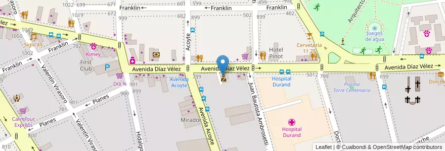 Mapa de ubicacion de Comisaria 11, Caballito en Arjantin, Ciudad Autónoma De Buenos Aires, Buenos Aires, Comuna 6.