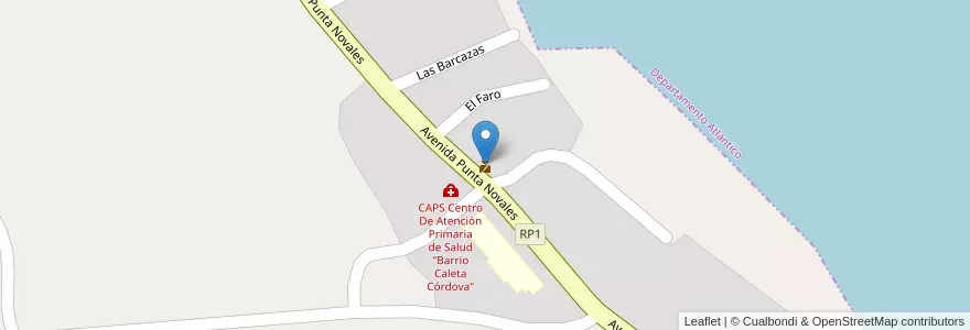 Mapa de ubicacion de Comisaria en Arjantin, Chubut, Departamento Escalante, Comodoro Rivadavia.