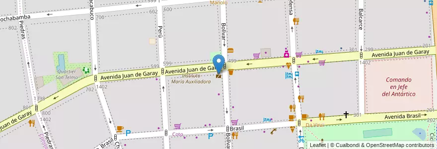 Mapa de ubicacion de Comisaría 14, San Telmo en Аргентина, Буэнос-Айрес, Comuna 1, Буэнос-Айрес.