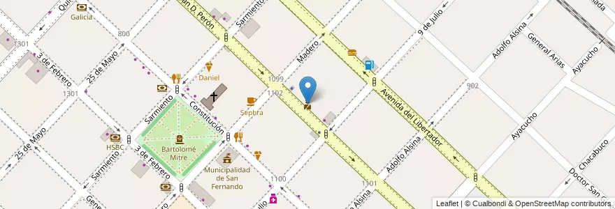 Mapa de ubicacion de Comisaría 1ª de San Fernando en Argentina, Buenos Aires, Partido De San Fernando, San Fernando.