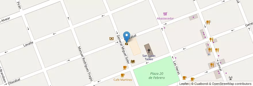 Mapa de ubicacion de Comisaria 1º en 아르헨티나, 부에노스아이레스주, Partido De Ituzaingó, Ituzaingó.