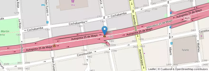 Mapa de ubicacion de Comisaría 20, San Cristobal en 아르헨티나, Ciudad Autónoma De Buenos Aires, Comuna 3, 부에노스아이레스.