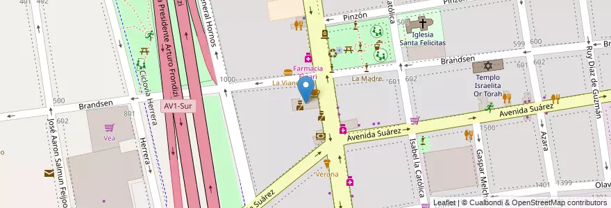 Mapa de ubicacion de Comisaría 25, Barracas en Аргентина, Буэнос-Айрес, Comuna 4, Буэнос-Айрес.