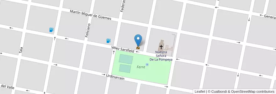Mapa de ubicacion de Comisaría 2da en 阿根廷, 恩特雷里奥斯省, Departamento Concordia, Distrito Suburbios, Concordia, Concordia.