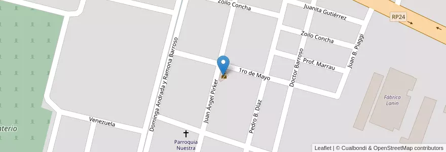 Mapa de ubicacion de Comisaría 30 en アルゼンチン, サンルイス州, General Pedernera, Villa Mercedes, Municipio De Villa Mercedes.