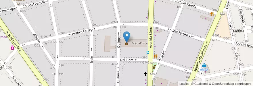 Mapa de ubicacion de Comisaria 34, Nueva Pompeya en 阿根廷, Ciudad Autónoma De Buenos Aires, Comuna 4, 布宜诺斯艾利斯.