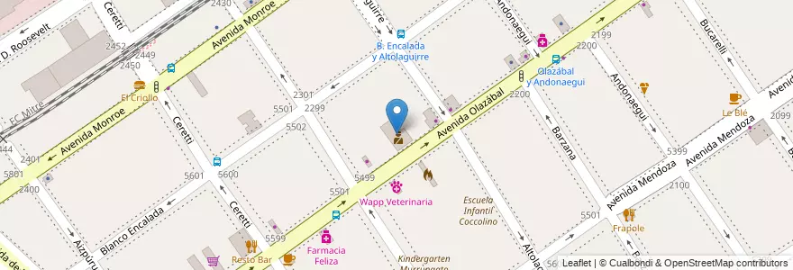 Mapa de ubicacion de Comisaría 39, Villa Urquiza en الأرجنتين, Ciudad Autónoma De Buenos Aires, Comuna 12, Buenos Aires.