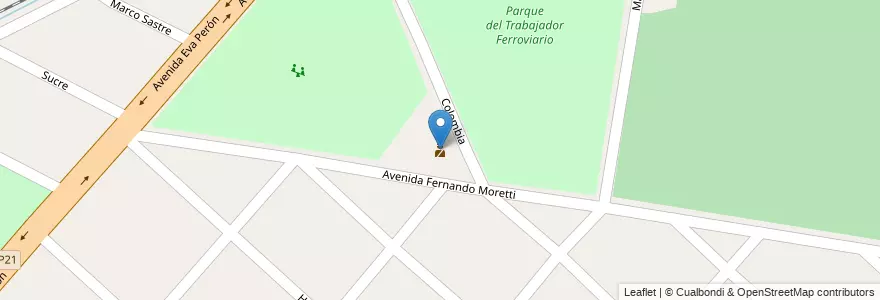 Mapa de ubicacion de Comisaría 4° Merlo en Argentina, Provincia Di Buenos Aires, Partido De Merlo, Libertad.