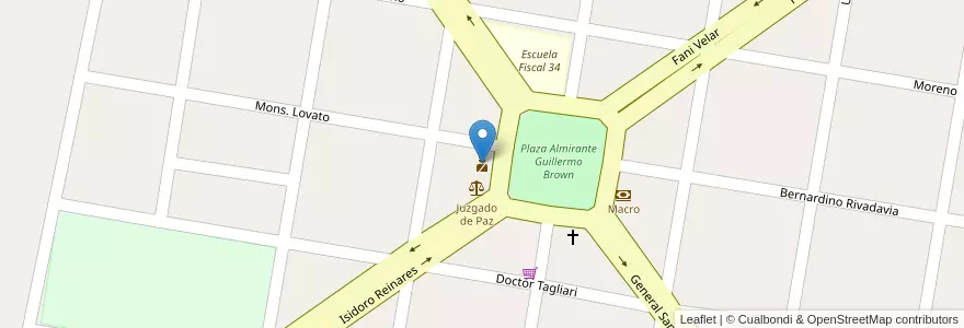 Mapa de ubicacion de Comisaría en Argentina, Santa Fe, Departamento La Capital, Municipio De Llambi Campbell.