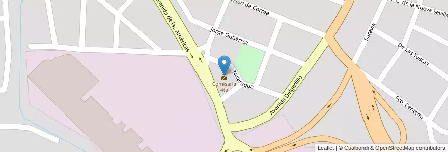 Mapa de ubicacion de Comisaría 4ta en 阿根廷, Salta, Capital, Municipio De Salta, Salta.