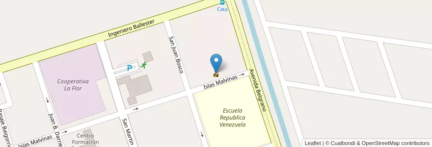 Mapa de ubicacion de Comisaría 5 en الأرجنتين, تشيلي, نيوكوين, Departamento Confluencia, Centenario.