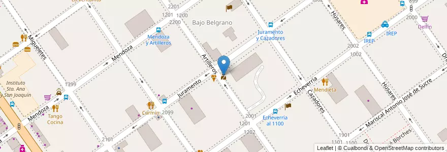 Mapa de ubicacion de Comisaría 51, Belgrano en Argentina, Ciudad Autónoma De Buenos Aires, Buenos Aires, Comuna 13.
