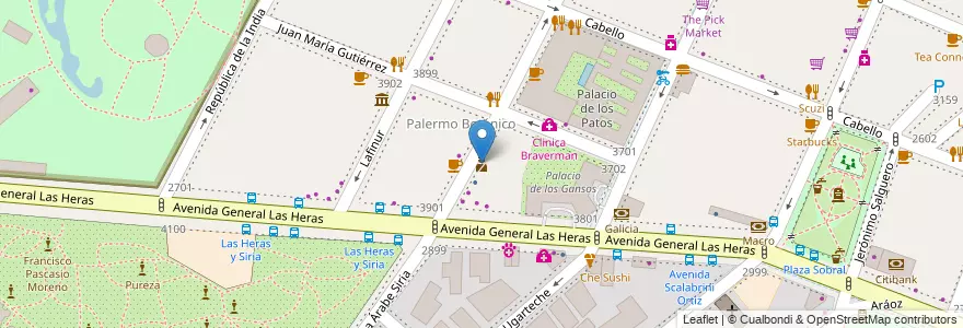 Mapa de ubicacion de Comisaría 53, Palermo en アルゼンチン, Ciudad Autónoma De Buenos Aires, ブエノスアイレス, Comuna 14.