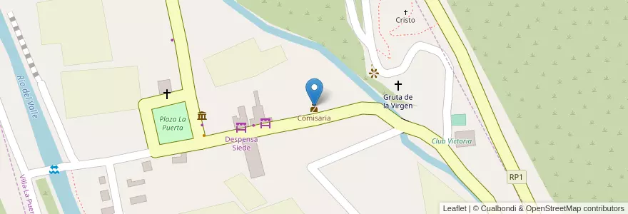 Mapa de ubicacion de Comisaria en アルゼンチン, カタマルカ州, Departamento Ambato, Municipio De La Puerta, La Puerta.