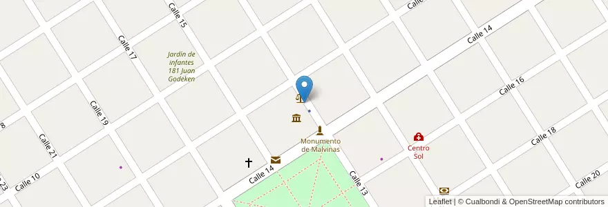 Mapa de ubicacion de Comisaria 6ta en 아르헨티나, Santa Fe, Municipio De Gödeken, Departamento Caseros.