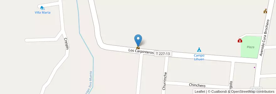 Mapa de ubicacion de Comisaría en アルゼンチン, コルドバ州, Departamento San Alberto, Pedanía Panaholma, Comuna De San Lorenzo, San Lorenzo.