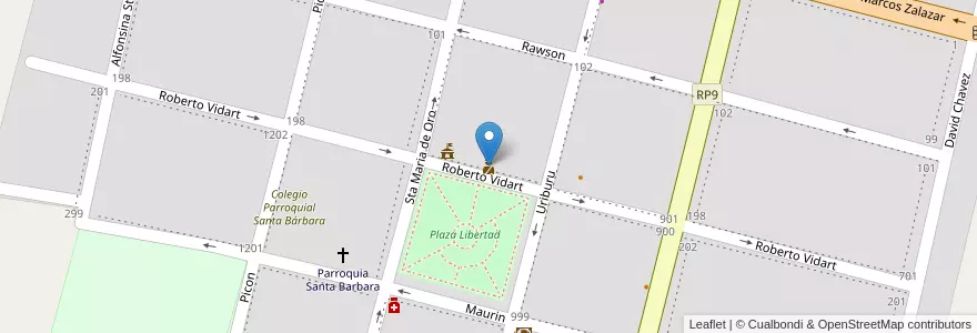 Mapa de ubicacion de Comisaria 7ma en Аргентина, Сан-Хуан, Чили, Pocito.