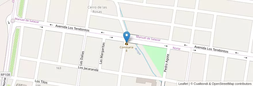 Mapa de ubicacion de Comisaria 8 en Argentinië, Catamarca, Departamento Capital, Municipio De San Fernando Del Valle De Catamarca, San Fernando Del Valle De Catamarca.