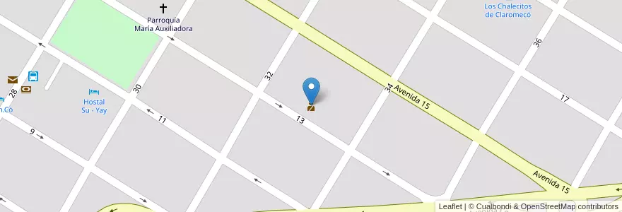 Mapa de ubicacion de Comisaría en Arjantin, Buenos Aires, Partido De Tres Arroyos, Claromecó.