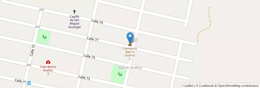 Mapa de ubicacion de Comisaria Barrio Grafico 2 en アルゼンチン, トゥクマン州, Departamento Tafí Viejo, Las Talitas.