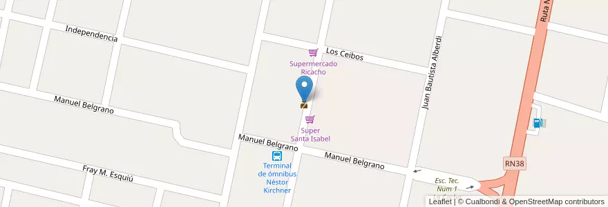 Mapa de ubicacion de Comisaría De La Cocha en آرژانتین, Tucumán, Departamento La Cocha, Municipio De La Cocha.