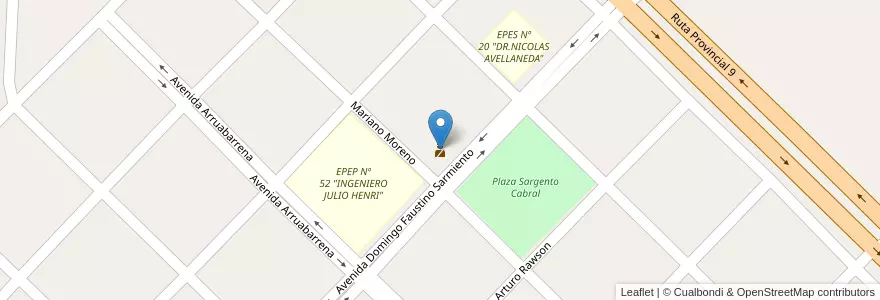 Mapa de ubicacion de Comisaria de Villa Escolar en Argentine, Formosa, Departamento Laishi, Municipio De Villa Escolar.