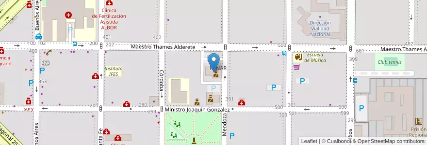 Mapa de ubicacion de Comisaría del Menor en Argentina, Chile, Neuquén Province, Departamento Confluencia, Municipio De Neuquén, Neuquén.