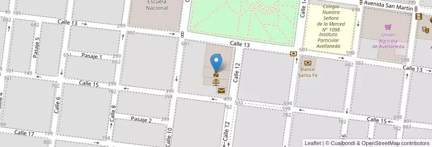 Mapa de ubicacion de Comisaría III - Avellaneda en Arjantin, Santa Fe, Departamento General Obligado, Municipio De Avellaneda.