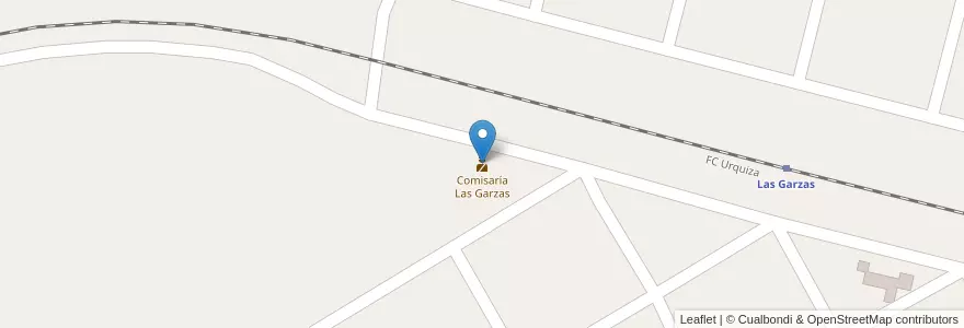 Mapa de ubicacion de Comisaría Las Garzas en 阿根廷, 恩特雷里奥斯省, Departamento Paraná, Distrito María Grande Segunda.