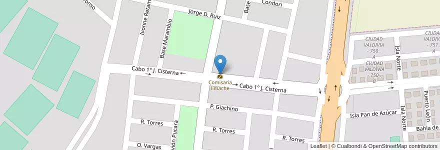 Mapa de ubicacion de Comisaria limache en Arjantin, Salta, Capital, Municipio De Salta, Salta.