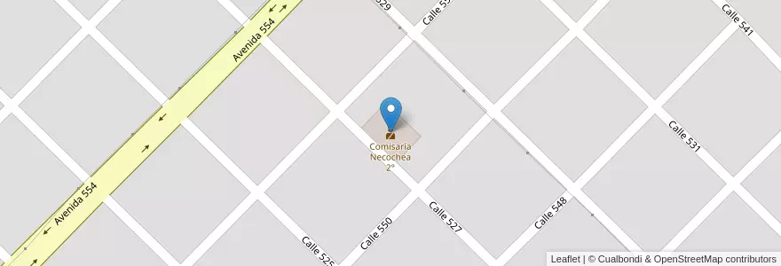 Mapa de ubicacion de Comisaría Necochea 2° en Arjantin, Buenos Aires, Partido De Necochea, Quequén.